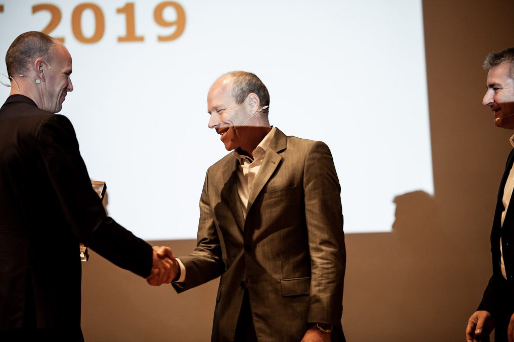 Cost Engineering Summit Award Verleihung 2019 an SMP mit Michael Busam, Klaus Bentheim und Steffen Goebel