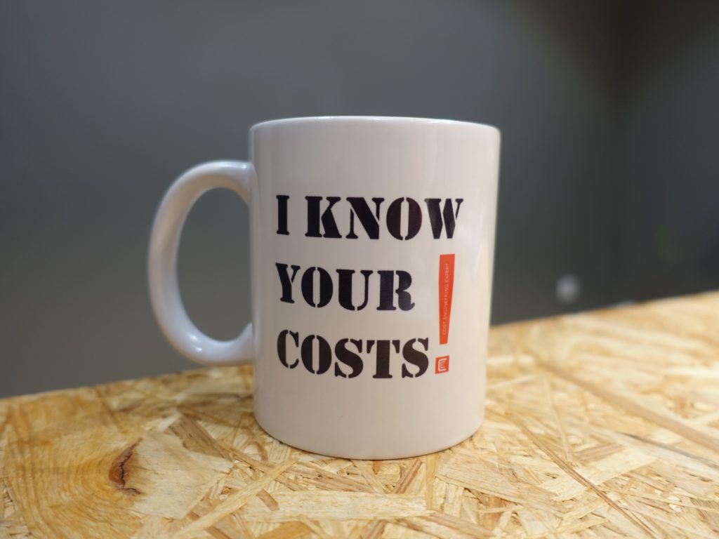 Cost Engineering coffee cup